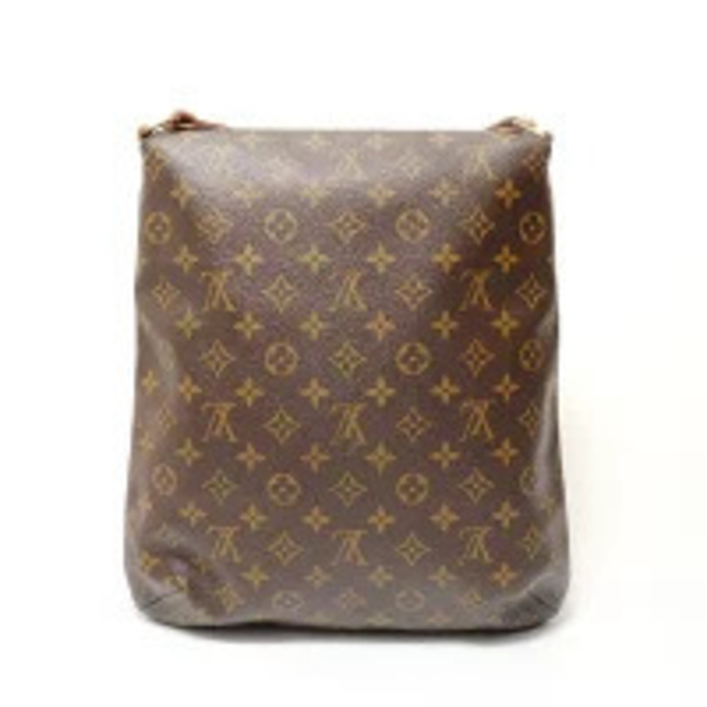 Louis Vuitton Monogram Musette Shoulder Bag Brown
